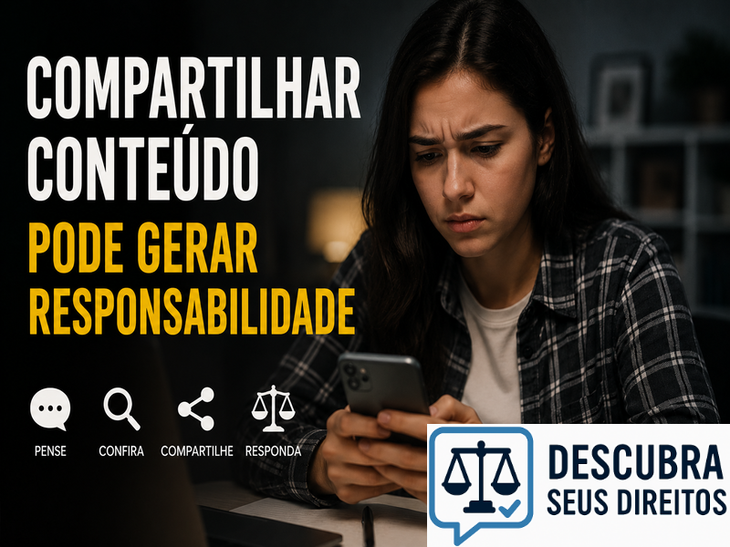 Compartilhar conteúdo pode gerar responsabilidade