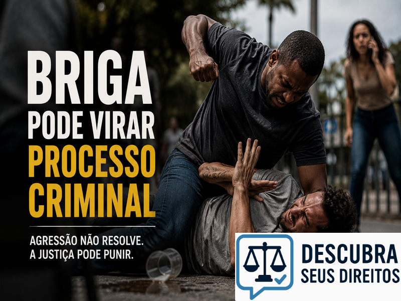 Briga pode virar processo criminal