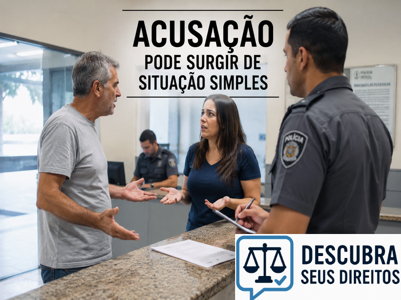 Acusação pode surgir de situação simples