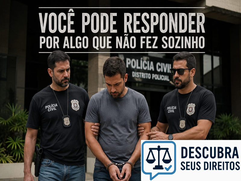 Você pode responder por algo que não fez sozinho