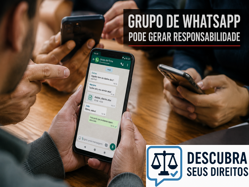 Grupo de WhatsApp pode gerar responsabilidade