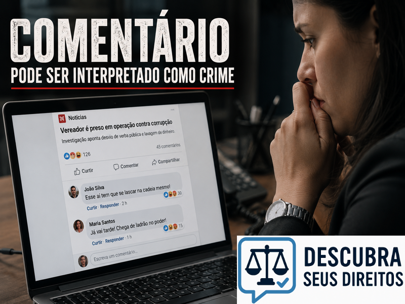 Comentário pode ser interpretado como crime
