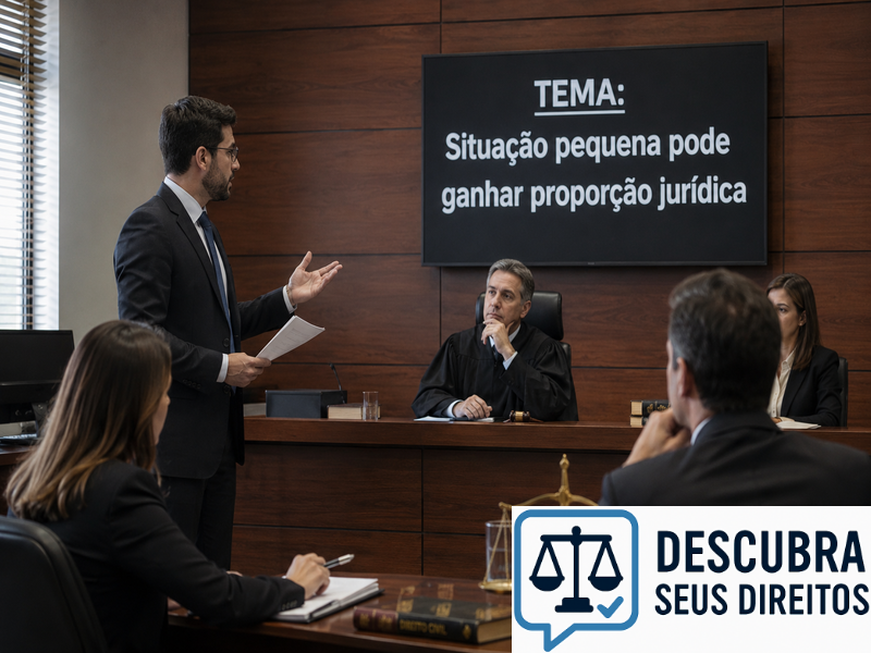 Situação pequena pode ganhar proporção jurídica