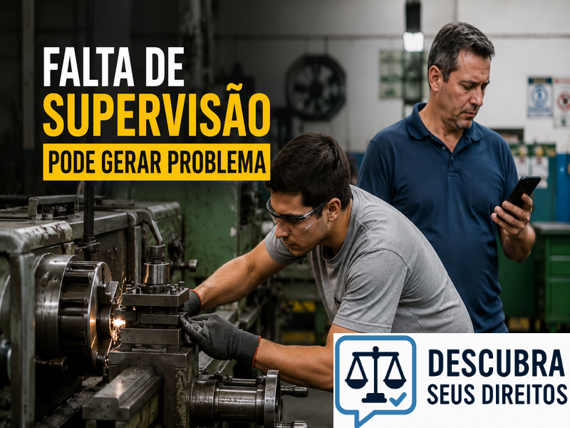 Falta de supervisão pode gerar problema
