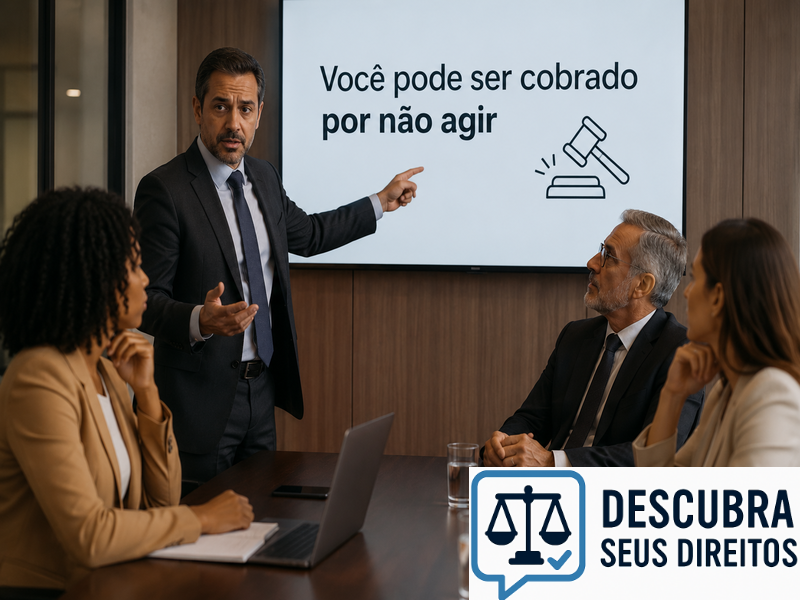 Você pode ser cobrado por não agir