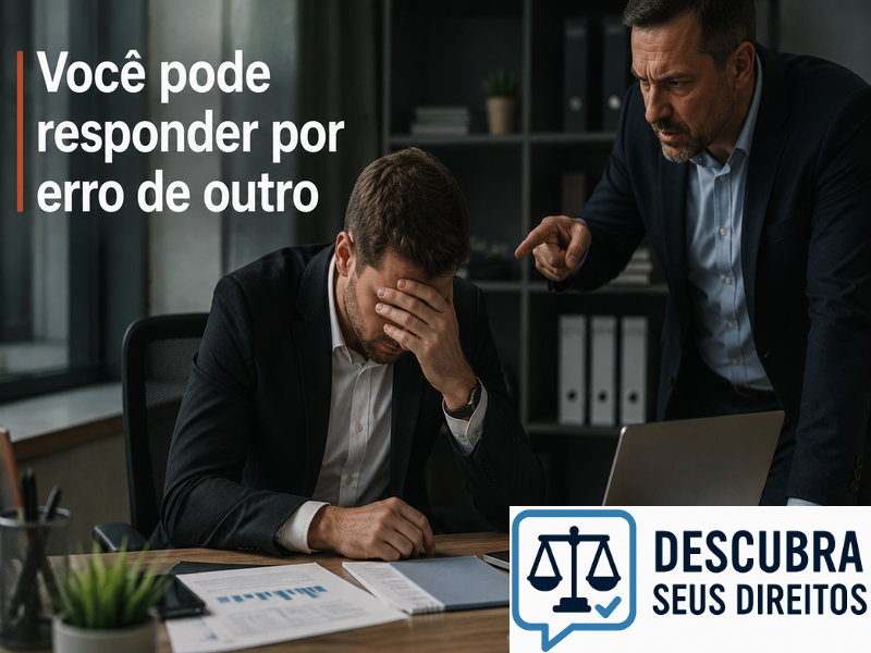 Você pode responder por erro de outro