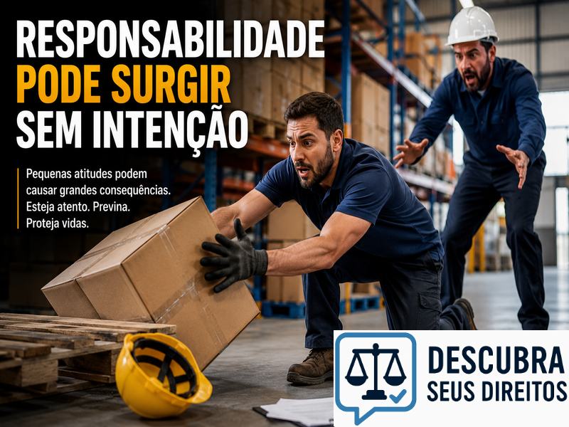Responsabilidade pode surgir sem intenção
