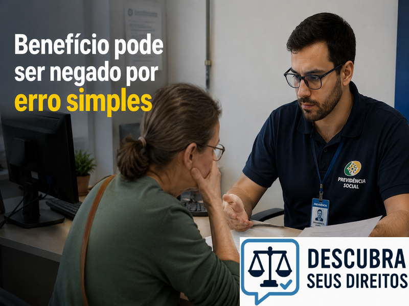 Benefício pode ser negado por erro simples