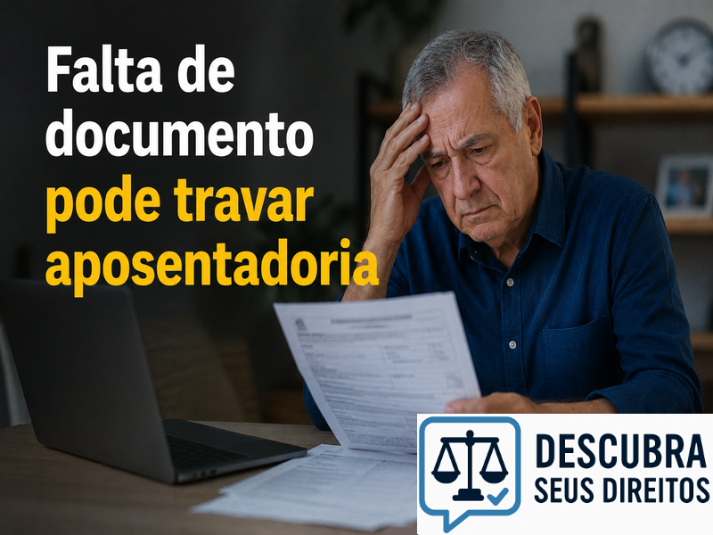 Falta de documento pode travar aposentadoria