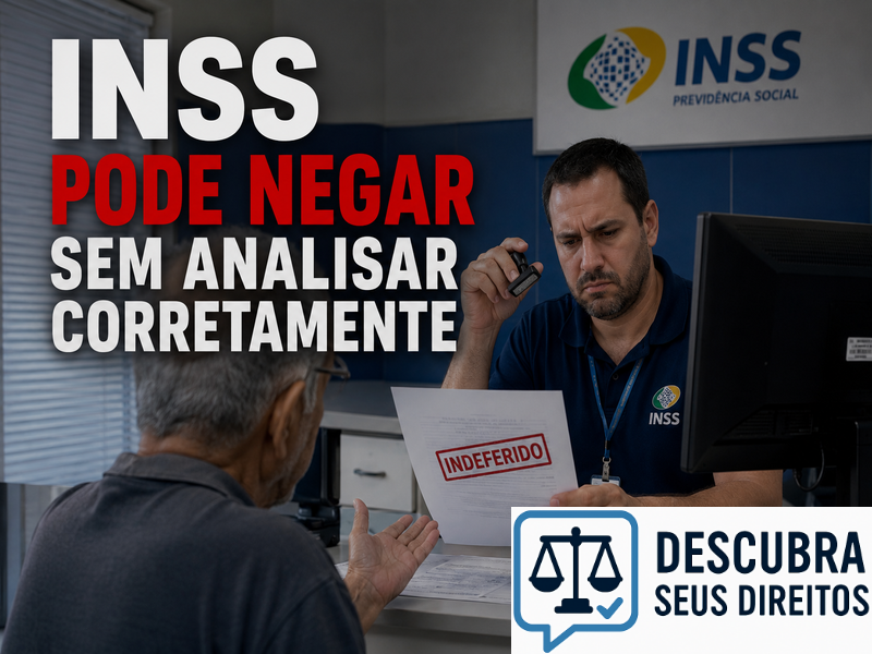 INSS pode negar sem analisar corretamente