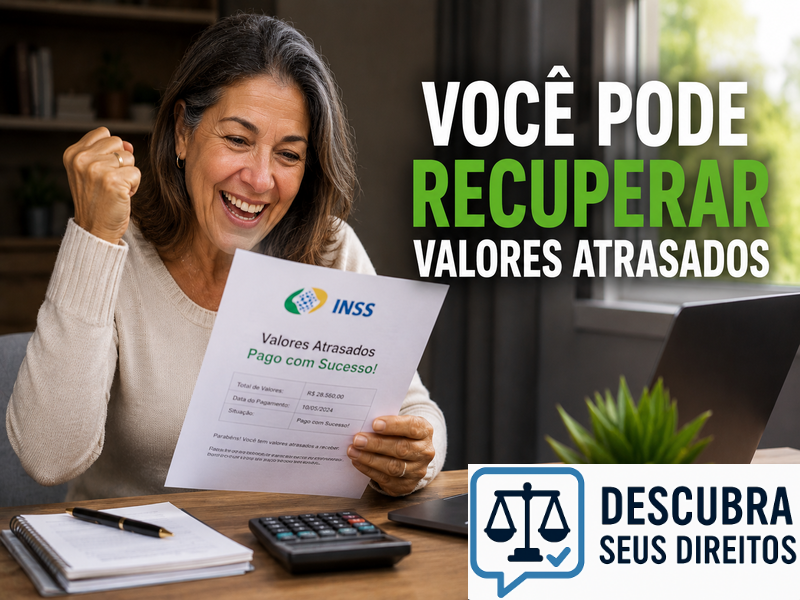 Você pode recuperar valores atrasados
