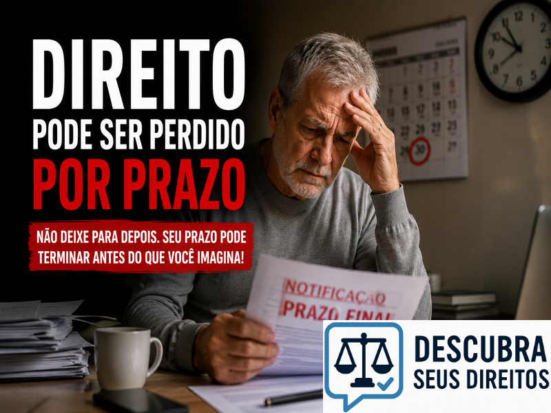 Direito pode ser perdido por prazo
