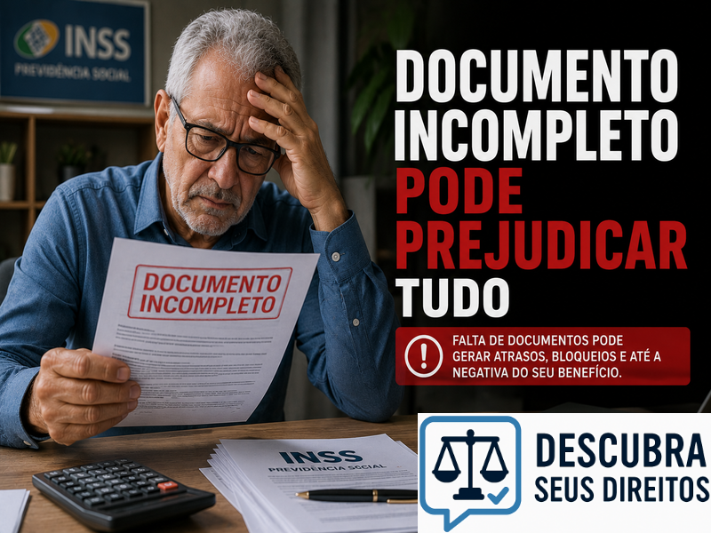 Documento incompleto pode prejudicar tudo