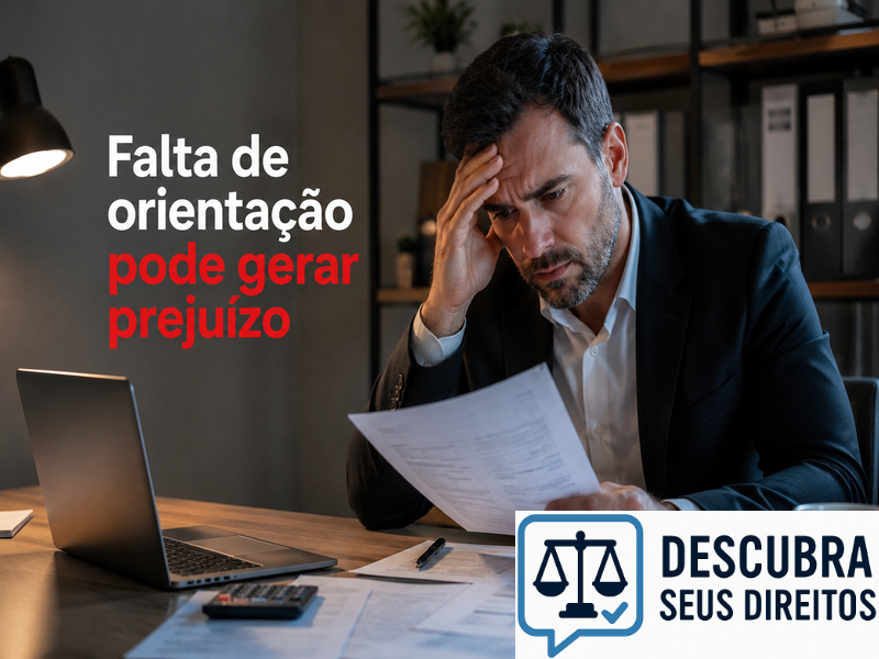 Falta de orientação pode gerar prejuízo
