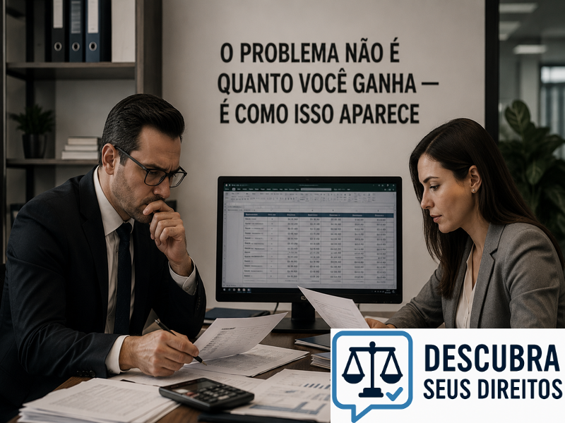 O problema não é quanto você ganha — é como isso aparece