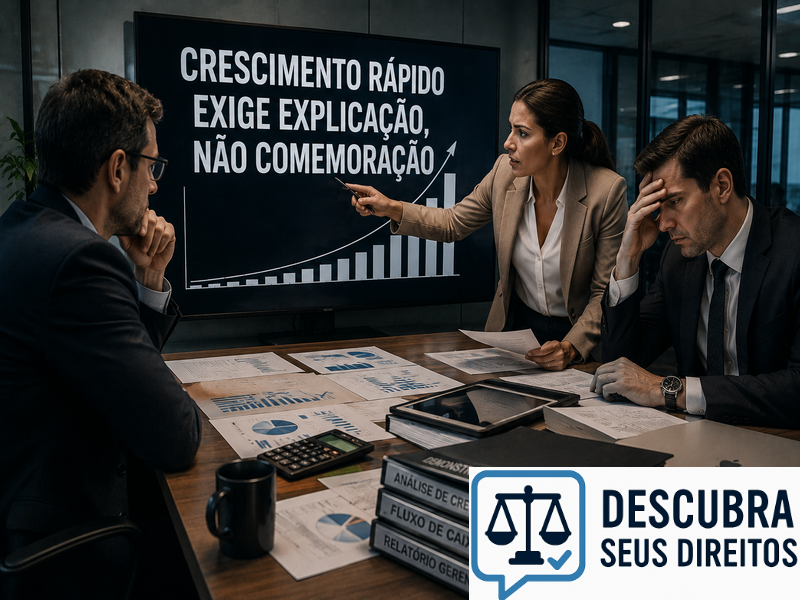 Crescimento rápido exige explicação, não comemoração