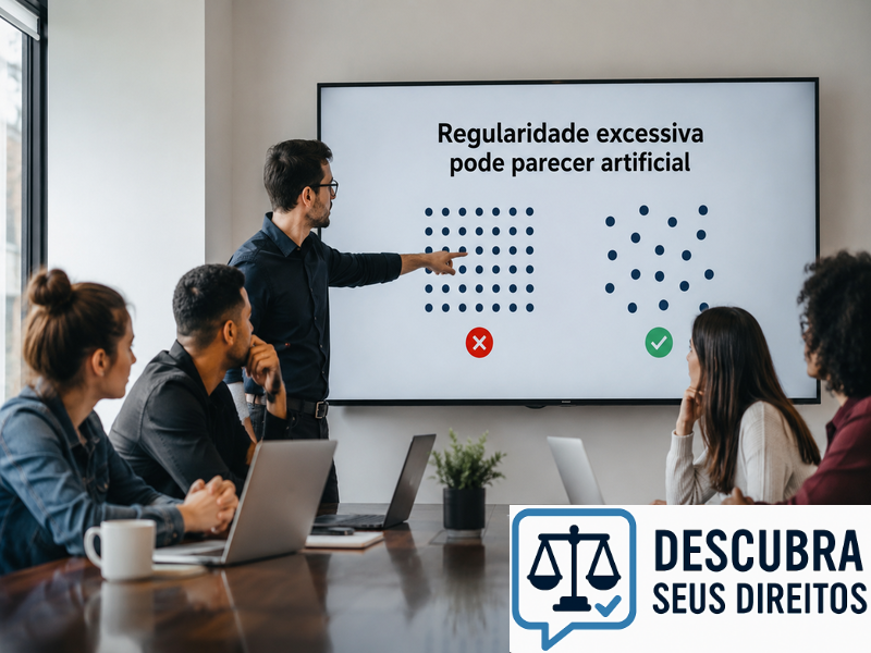 Regularidade excessiva pode parecer artificial