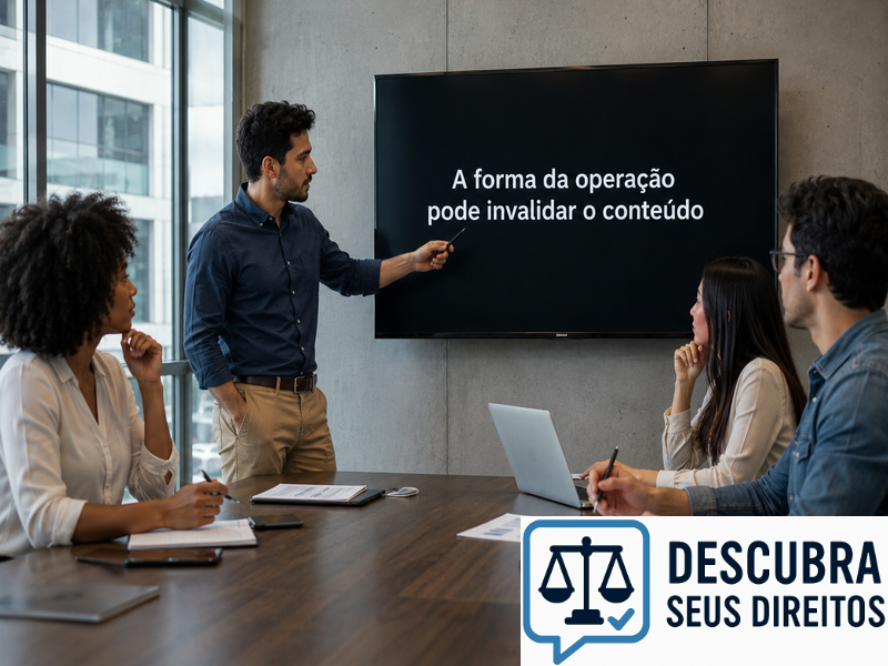 A forma da operação pode invalidar o conteúdo