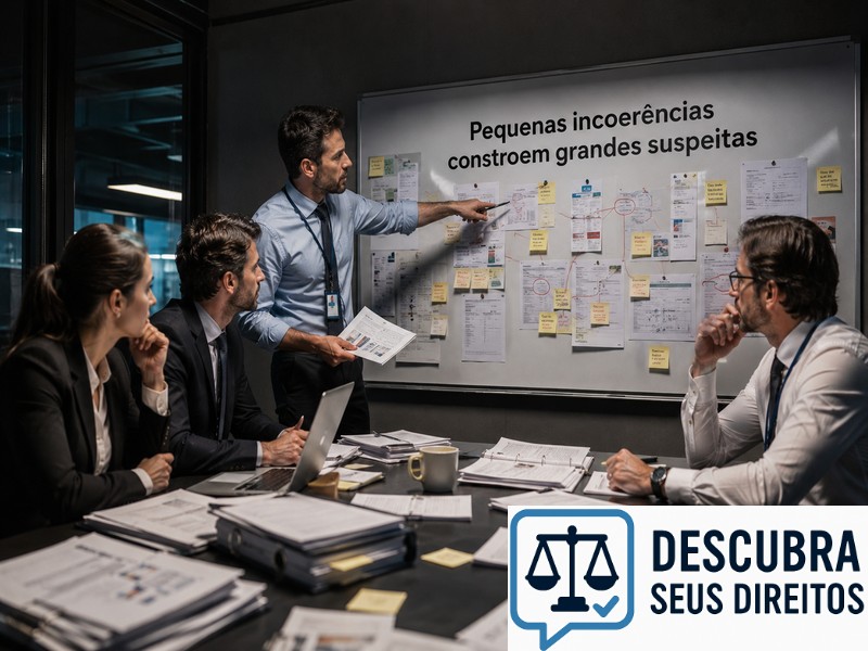 Pequenas incoerências constroem grandes suspeitas
