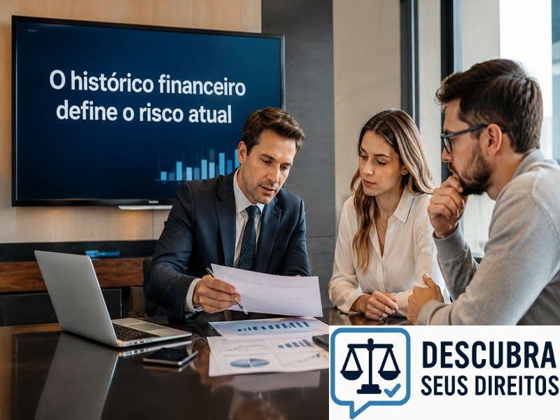 O histórico financeiro define o risco atual