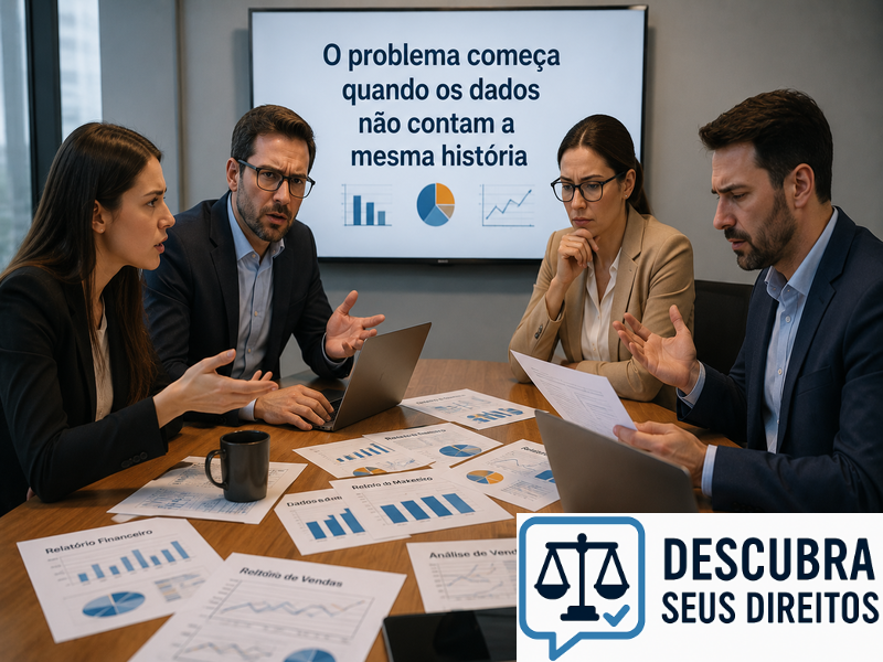 O problema começa quando os dados não contam a mesma história