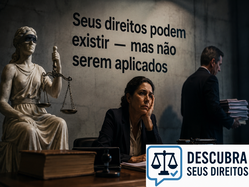 Seus direitos podem existir — mas não serem aplicados