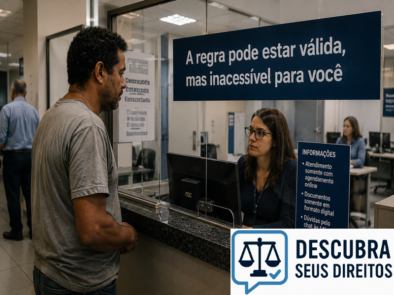 A regra pode estar válida, mas inacessível para você