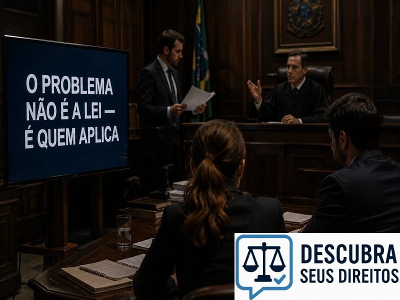 O problema não é a lei — é quem aplica
