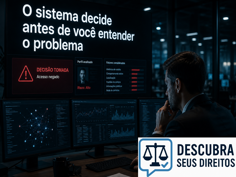 O sistema decide antes de você entender o problema