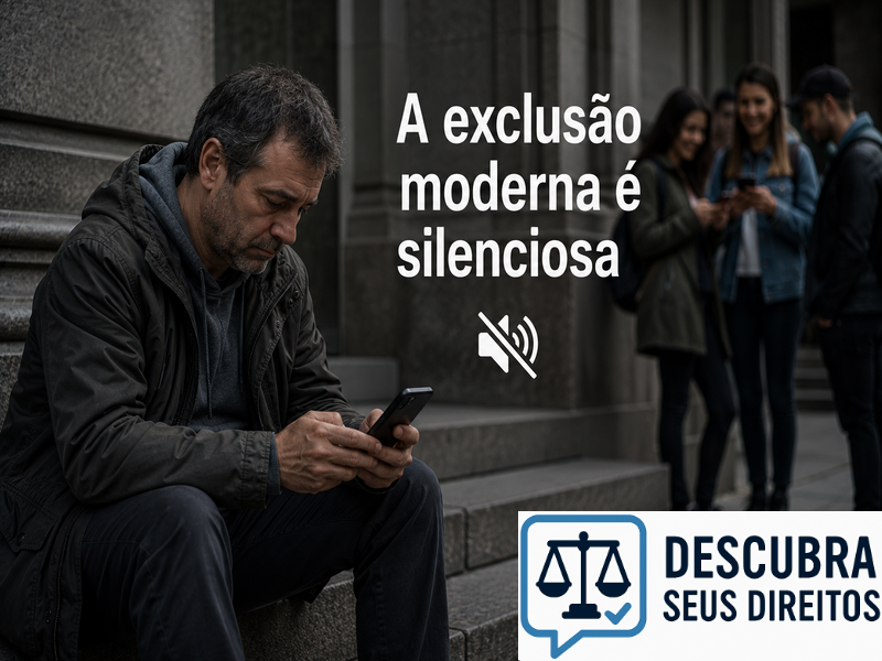 A exclusão moderna é silenciosa