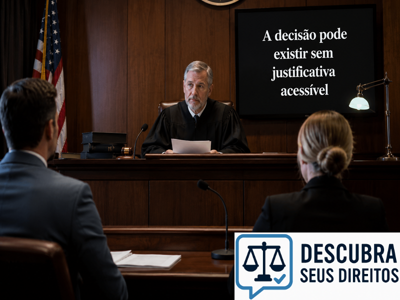A decisão pode existir sem justificativa acessível