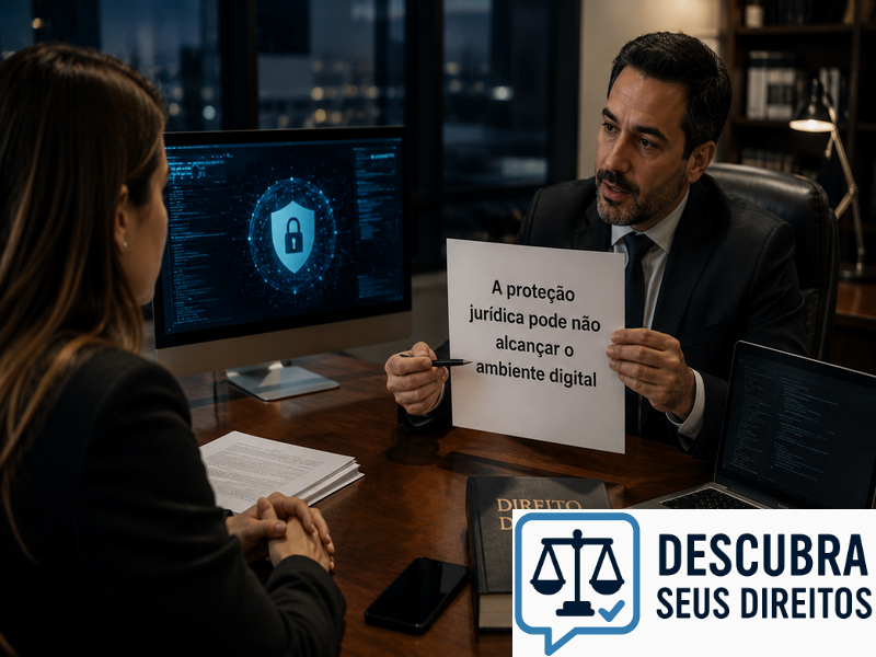 A proteção jurídica pode não alcançar o ambiente digital