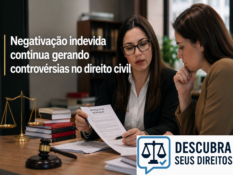 Negativação indevida continua gerando controvérsias no direito civil