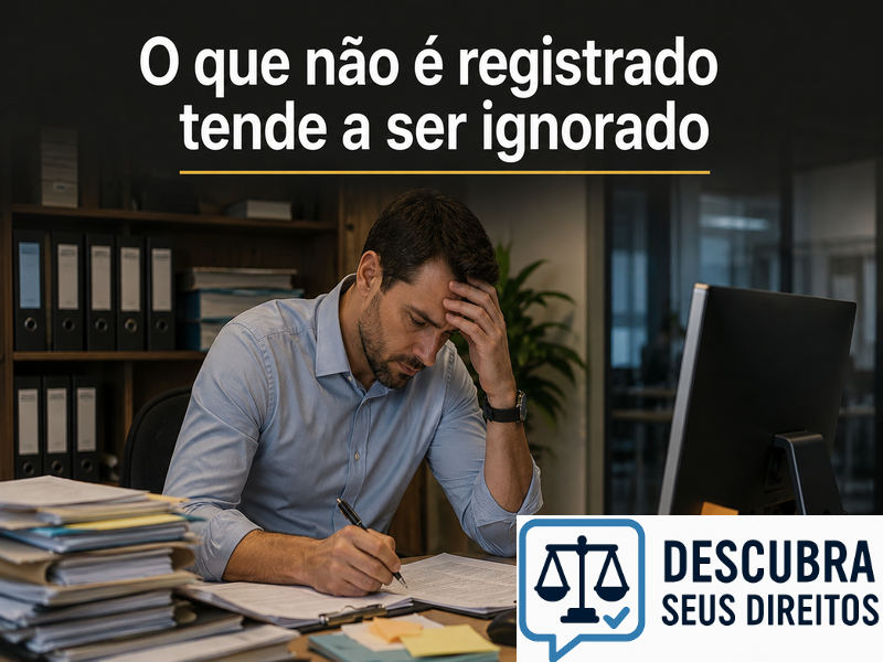 O que não é registrado tende a ser ignorado