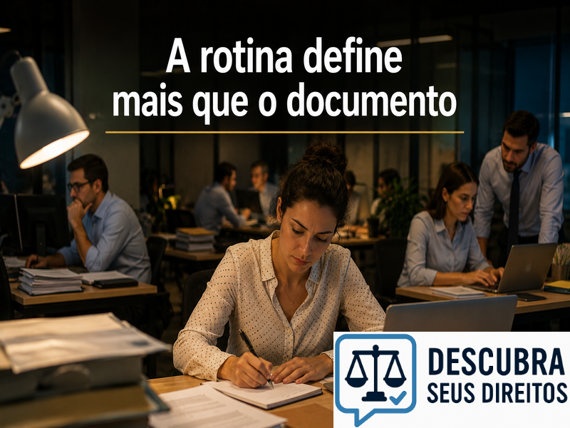 A rotina define mais que o documento
