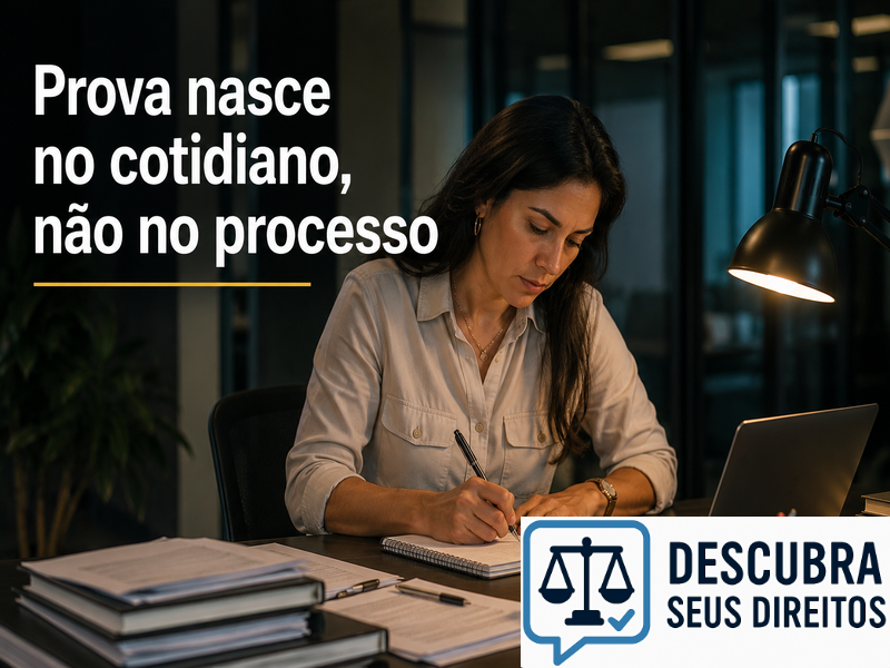 Prova nasce no cotidiano, não no processo