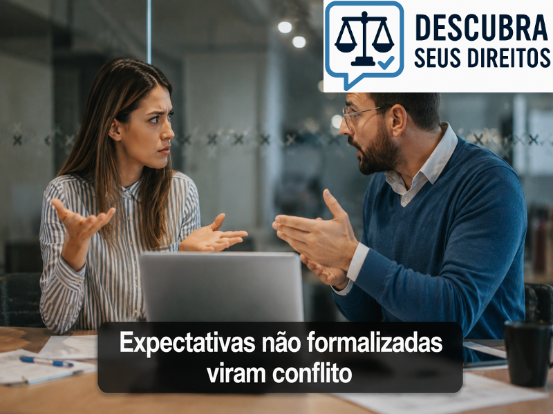 Expectativas não formalizadas viram conflito