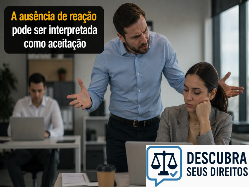 A ausência de reação pode ser interpretada como aceitação