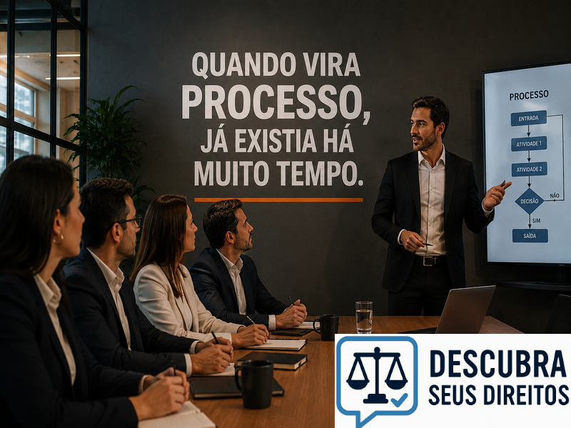 Quando vira processo, já existia há muito tempo