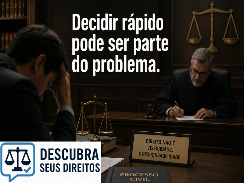 Decidir rápido pode ser parte do problema