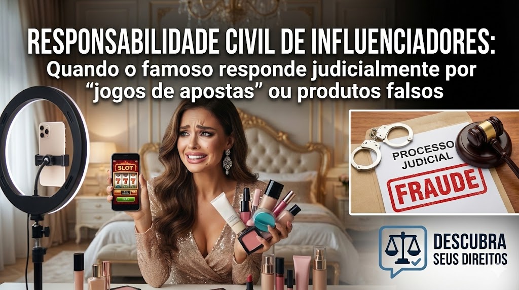 Responsabilidade civil de influenciadores: quando a fama vira ré por prejuízos com apostas e produtos falsos