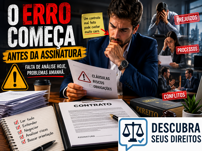 O erro começa antes da assinatura