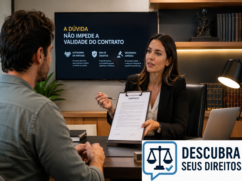 A dúvida não impede a validade do contrato