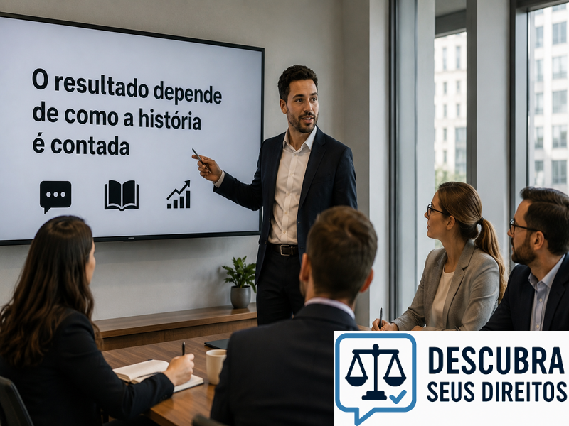 O resultado depende de como a história é contada