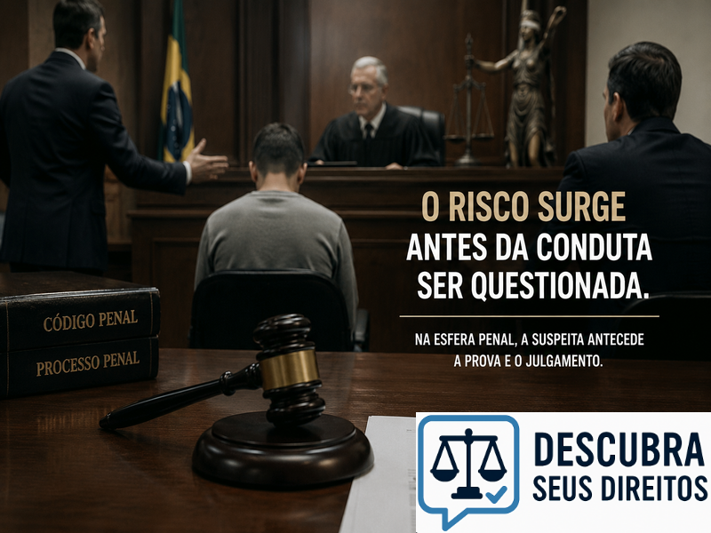 O risco surge antes da conduta ser questionada