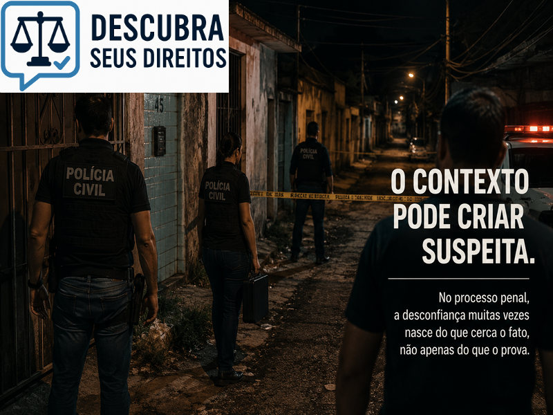 O contexto pode criar suspeita