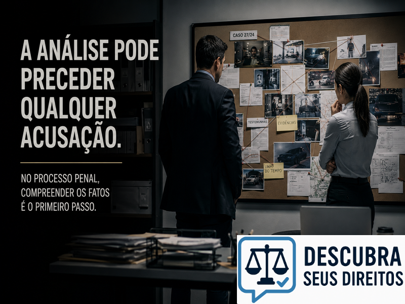A análise pode preceder qualquer acusação