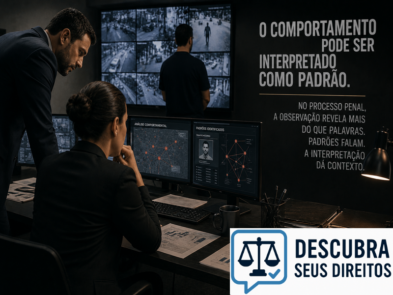 O comportamento pode ser interpretado como padrão