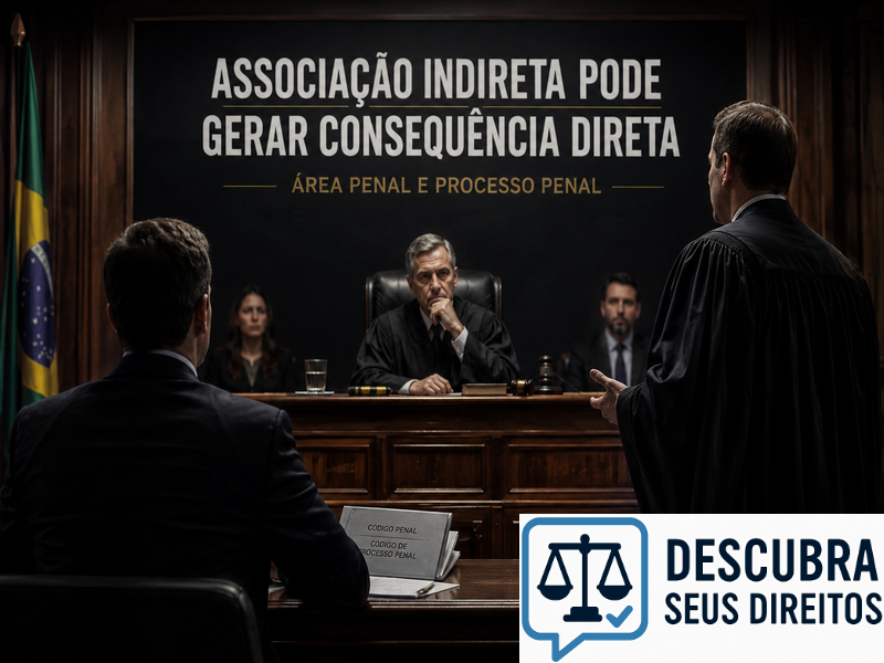 Associação indireta pode gerar consequência direta