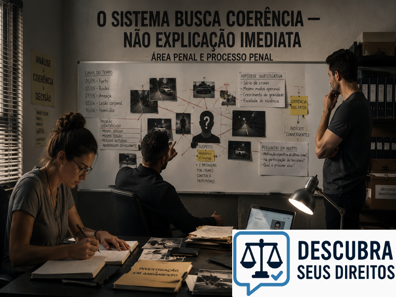 O sistema busca coerência — não explicação imediata